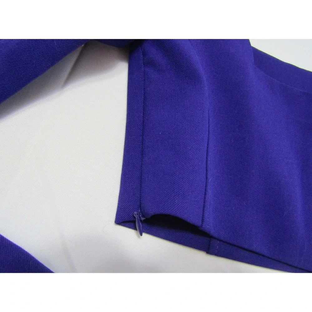 ZARA Crop Square Neck Top Womens‎ S Dark Purple Pullover Knit Academia